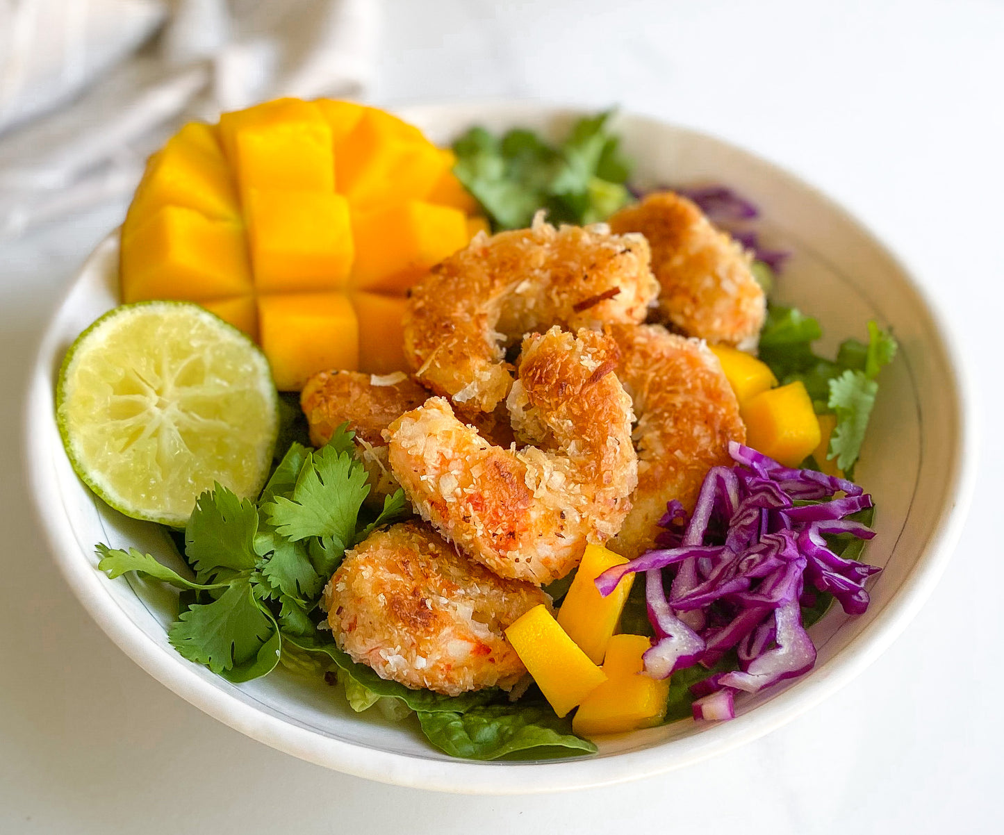 Tropical Mind Blown Coconut Shrimp Bowl