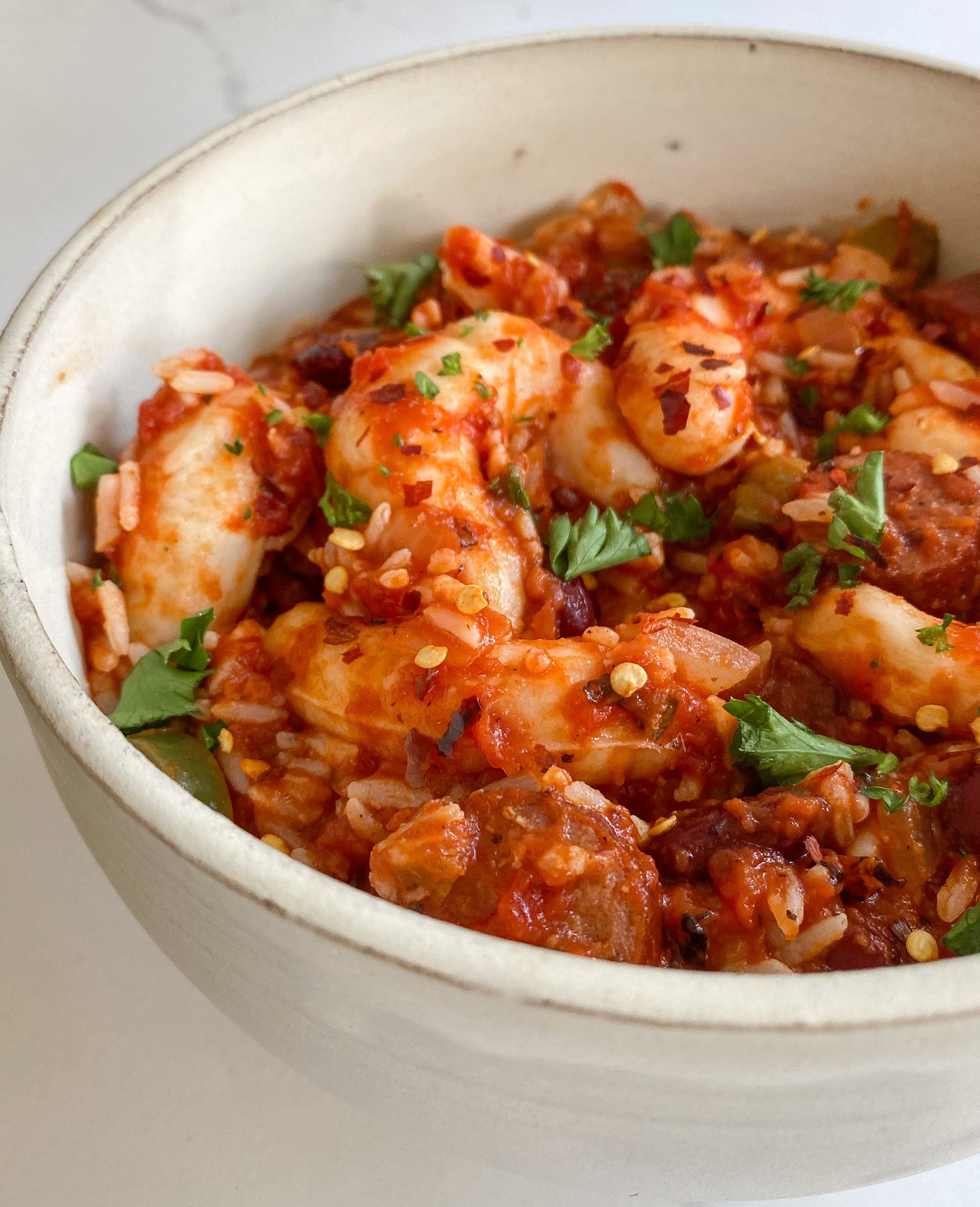 Mind Blown Dusted Shrimp Jambalaya