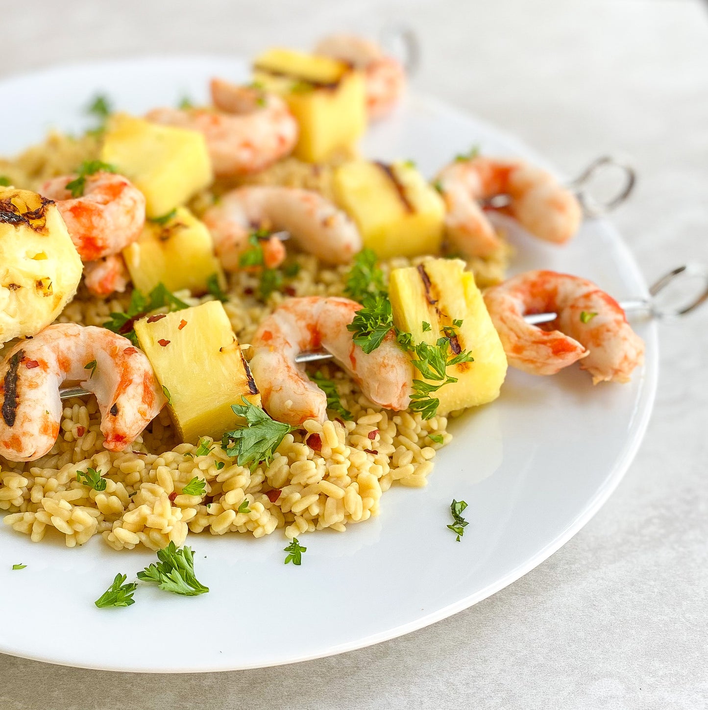 Mind Blown Shrimp & Pineapple Kabobs