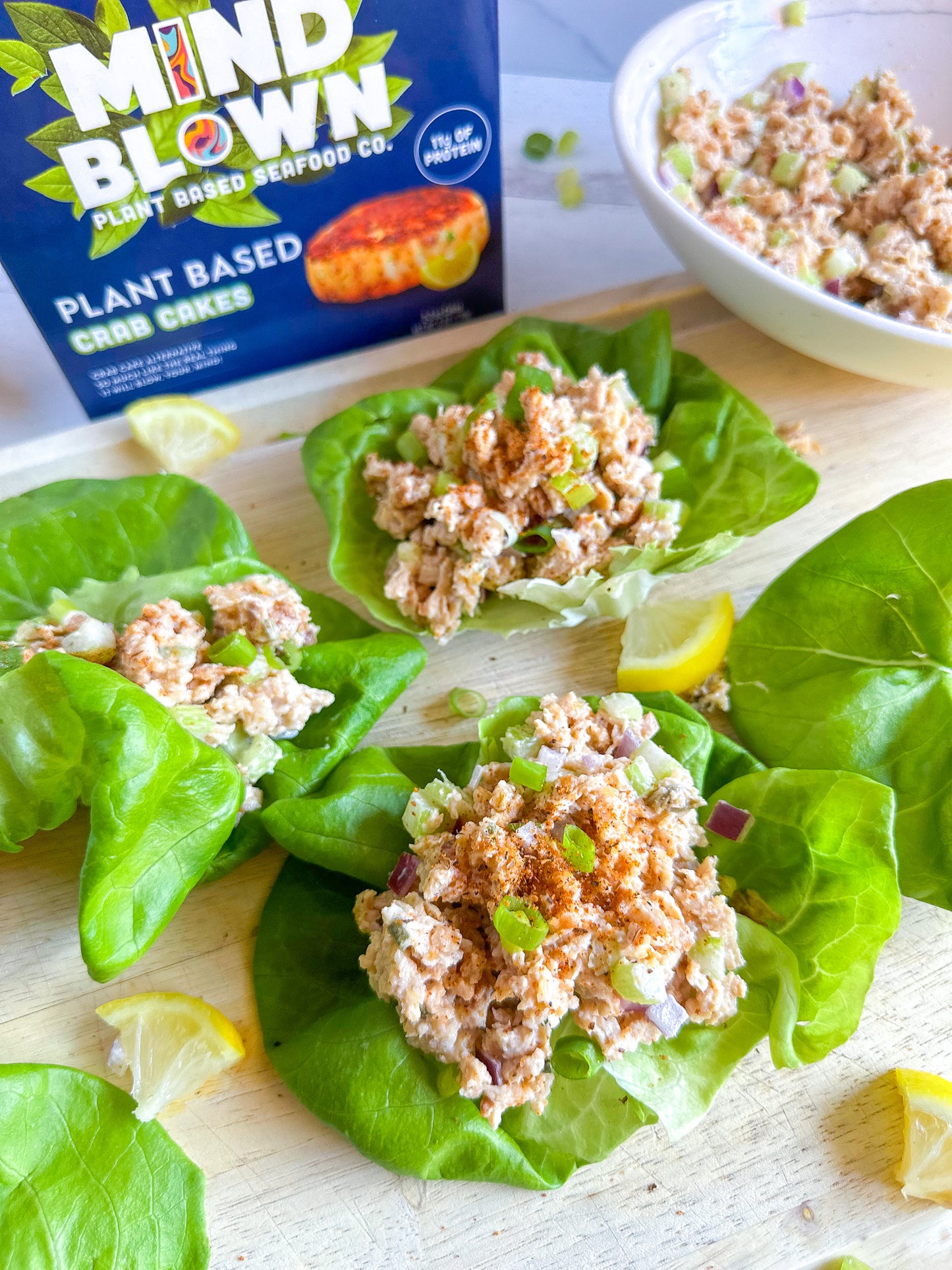 Mind Blown Crab Salad Lettuce Cups