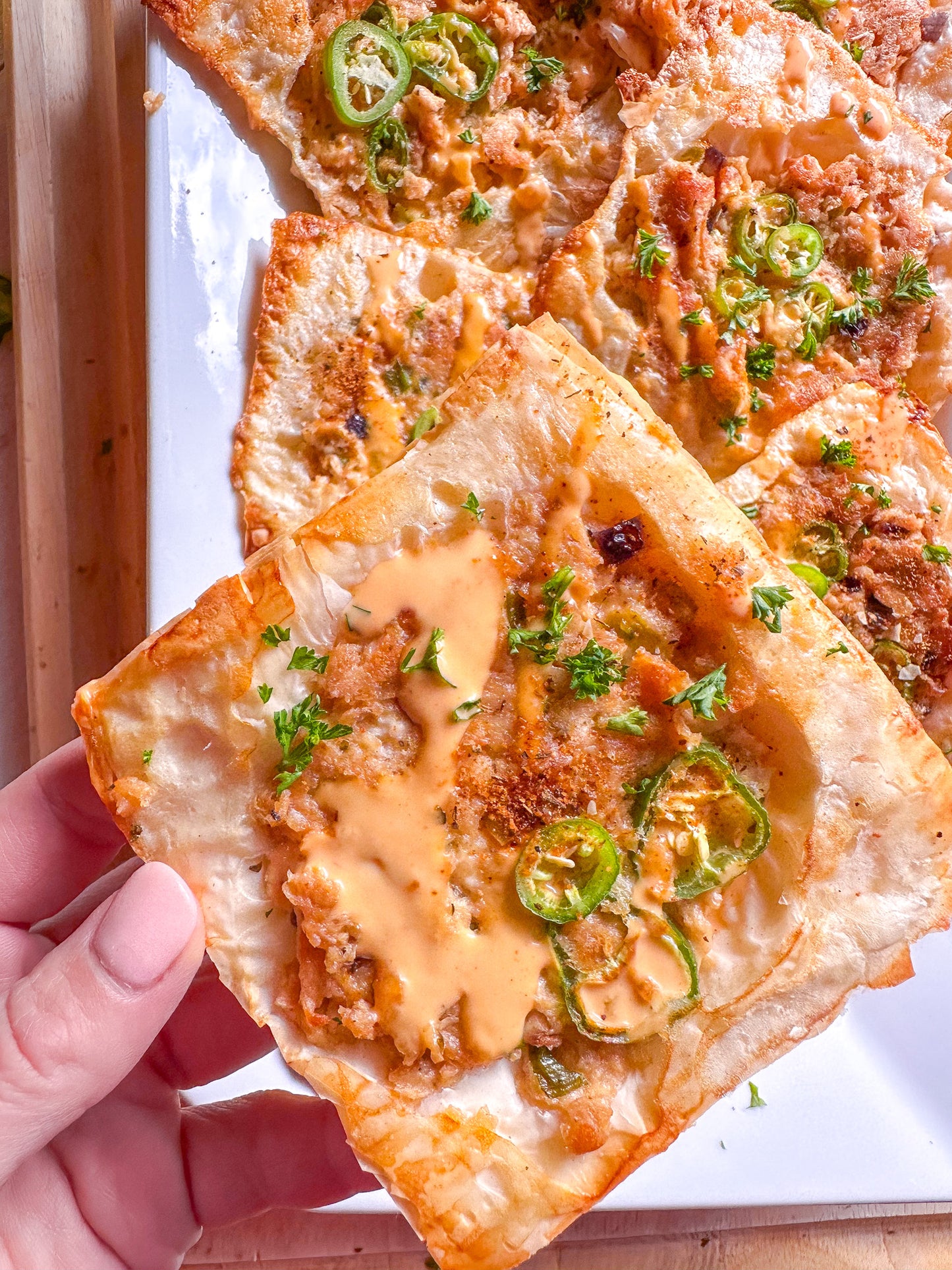 Upside Down Mind Blown Crab Cake Puff Pastries