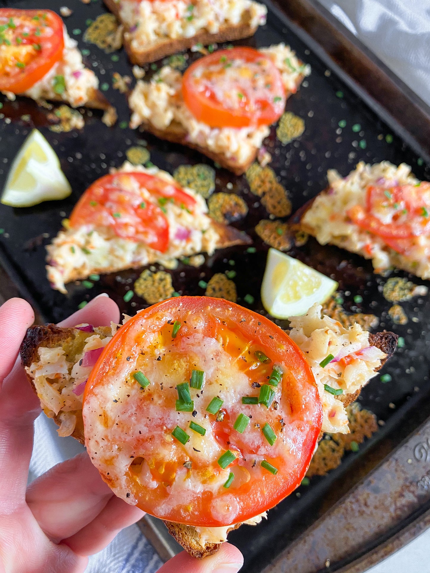 Mind Blown Dusted Shrimp Salad Toasts