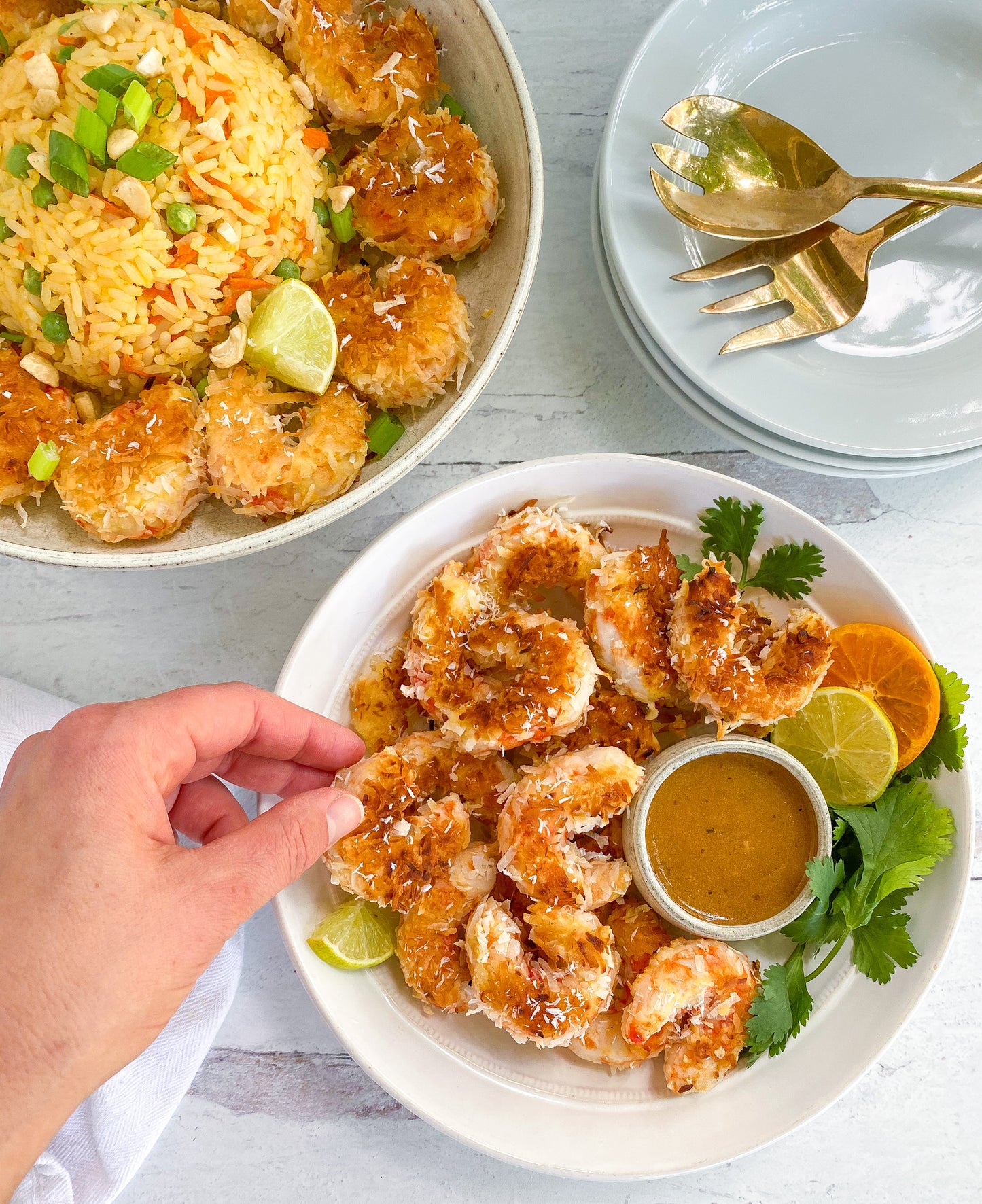 Mind Blown Orange Sesame Coconut Shrimp