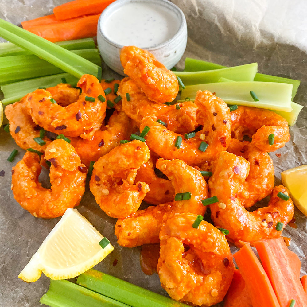 Mind Blown Dusted Buffalo Shrimp