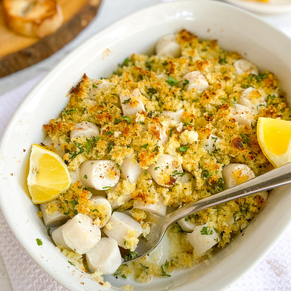 LEMON & WINE PLANT-BASED BAY SCALLOP GRATIN