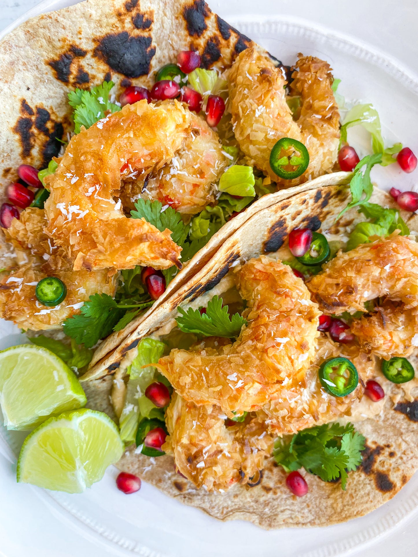 Mind Blown Coconut Shrimp Holiday Tacos