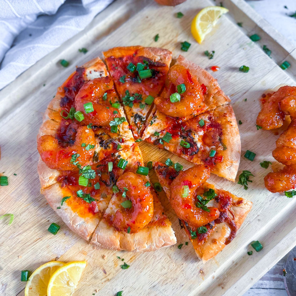 Mind Blown Crispy Crunchy Fried Shrimp Thai Pizza