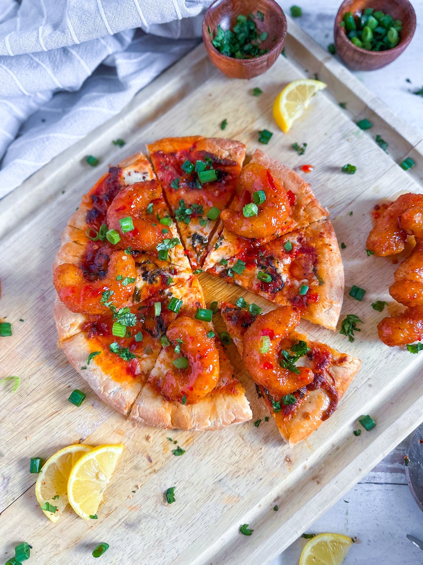 Mind Blown Crispy Crunchy Fried Shrimp Thai Pizza