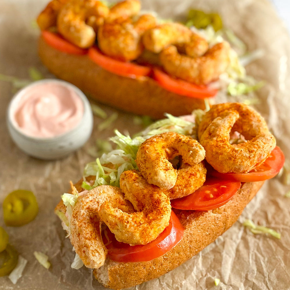 Mind Blown Dusted Shrimp Po’Boys