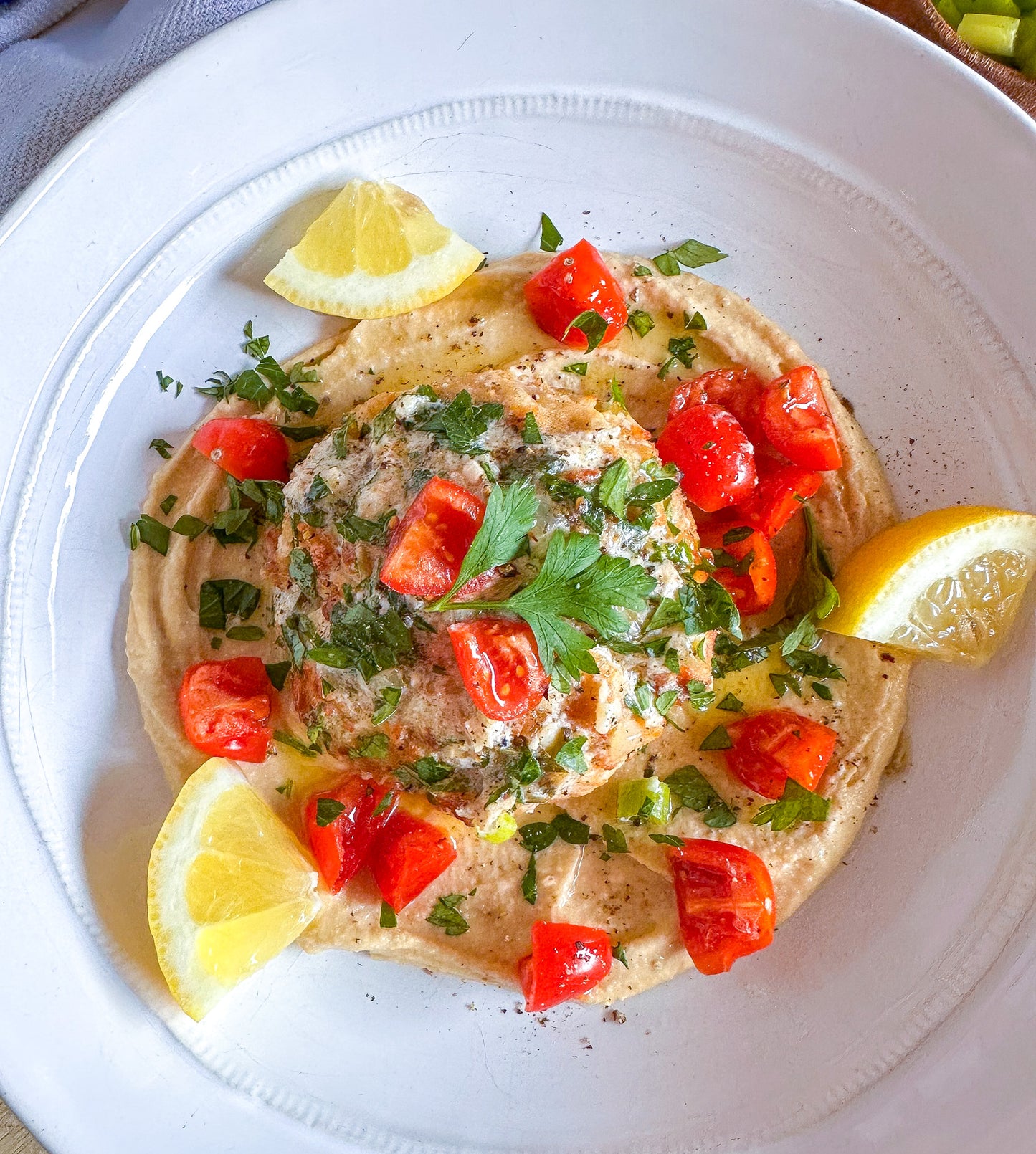 Mediterranean-Inspired Mind Blown Crab Cakes and Hummus