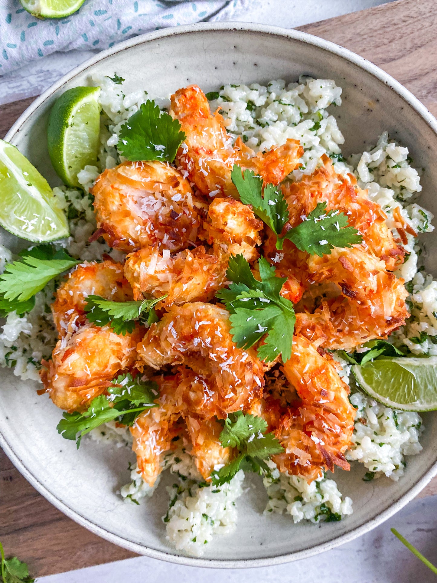 Mind Blown Coconut Shrimp with Coconut Cilantro Lime Rice