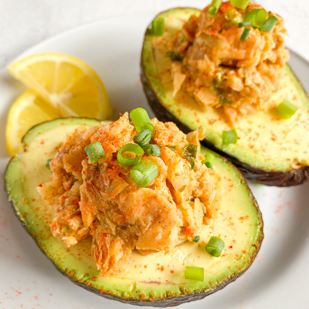 Mind Blown Crab Stuffed Avocados