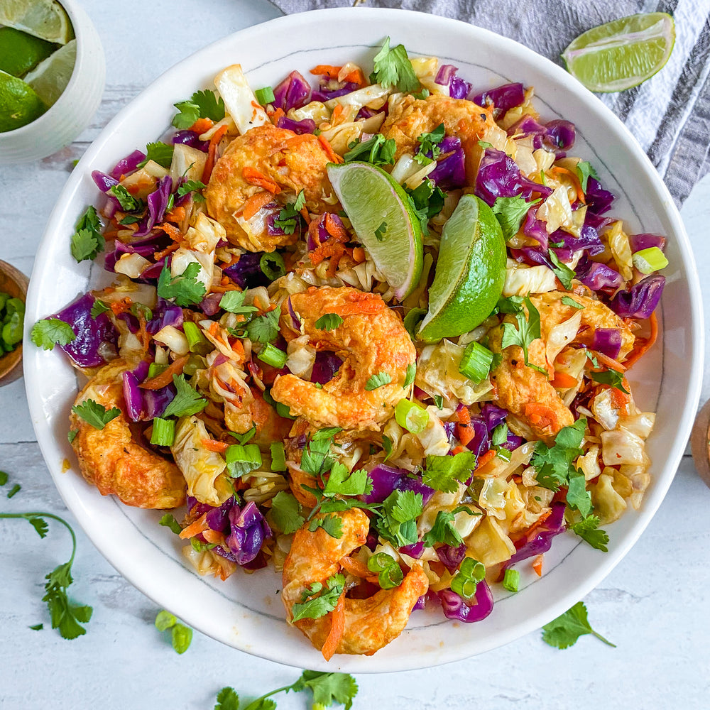 Mind Blown Dusted Shrimp Egg Roll in a Bowl