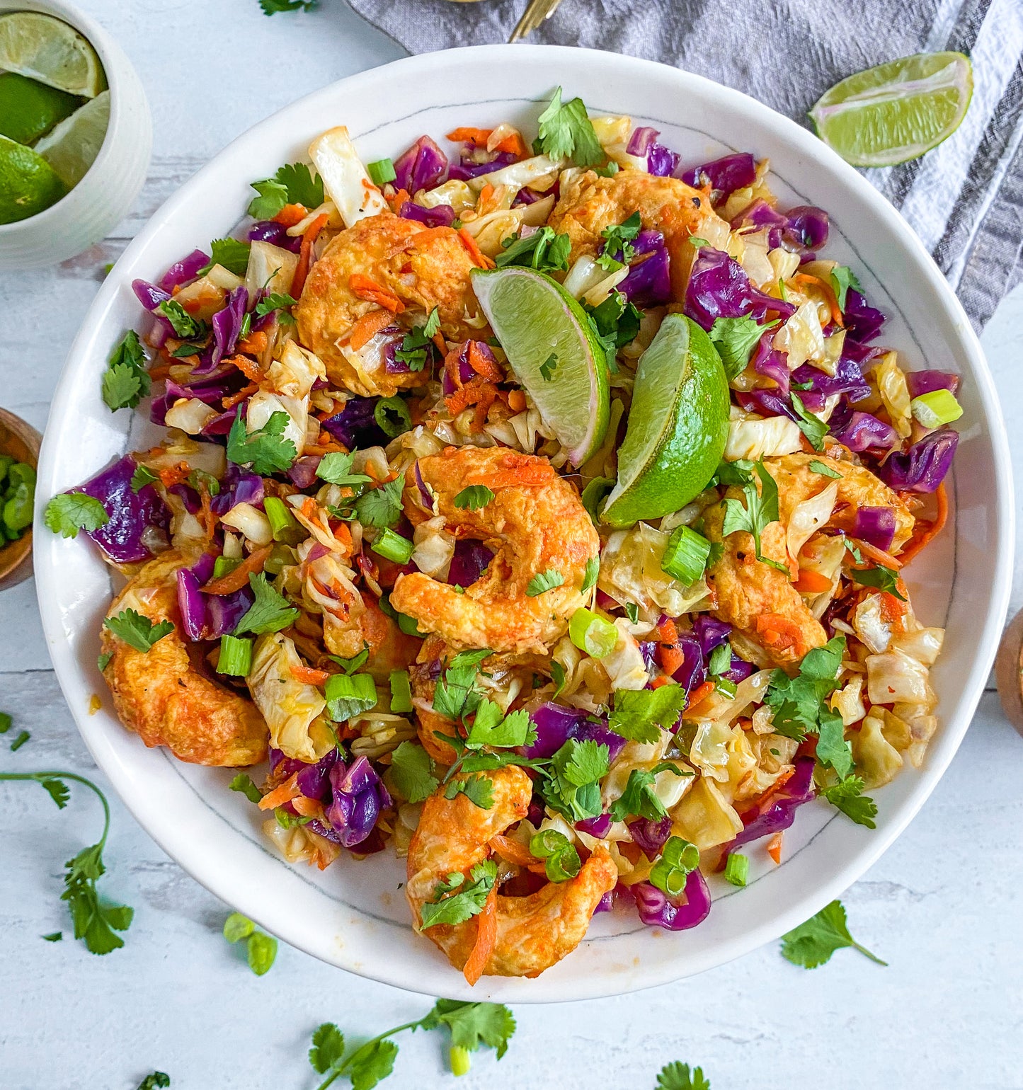 Mind Blown Dusted Shrimp Egg Roll in a Bowl