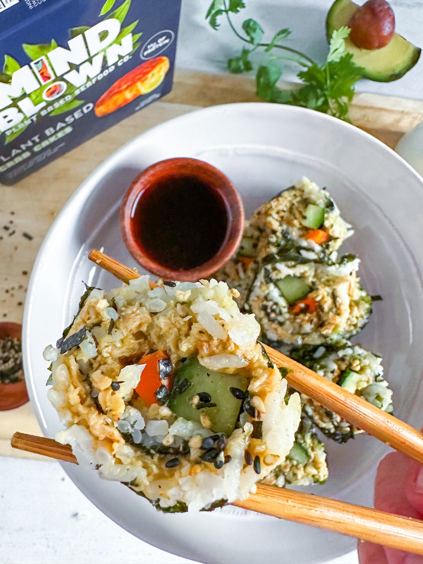 Mind Blown Crab Cake Sushi