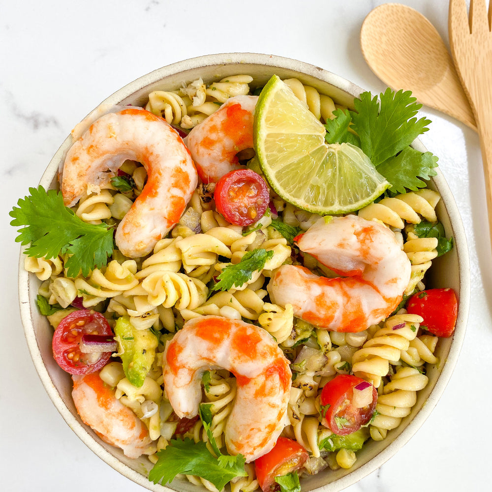 Mind Blown Shrimp Pasta Salad