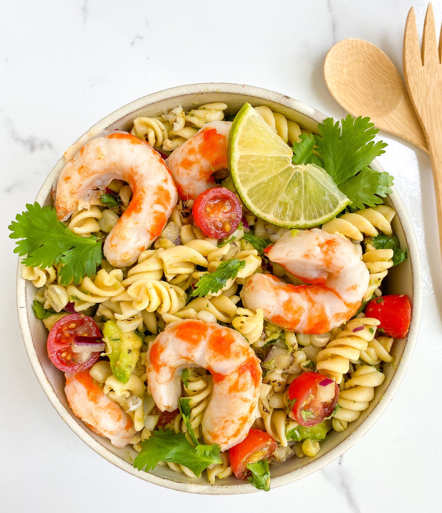 Mind Blown Shrimp Pasta Salad