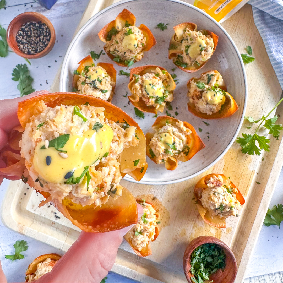 Mind Blown Crab Rangoon Wonton Cups